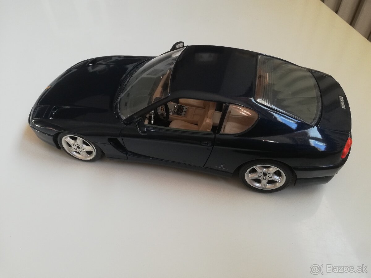 1:18 FERRARI 456 GT Bburago modra - 11
