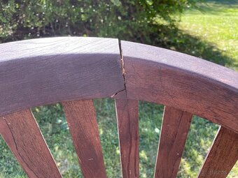 Zahradní stůl s křesílky – materiál teak - 11