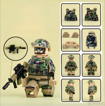 Rôzne sety vojakov 1 + doplnky - typ lego - 11