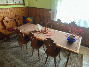 Slovenská izba-stôl,stoličky,lavica,barový pult,obraz atď... - 11