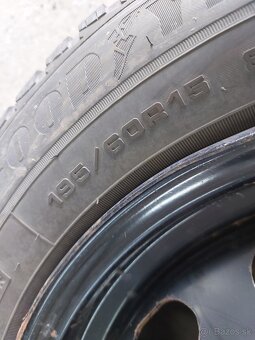 195/60R15 zimne pneu+senzory -4x108R15 disky FORD FIESTA - 11