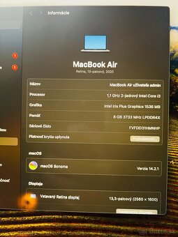 🍏 MacBook Air 13 Retina 2020 – TOP stav, málo používaný - 11