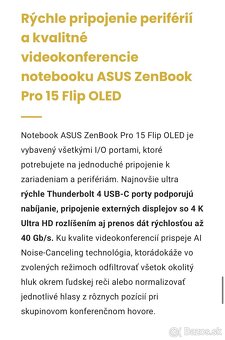 Prémiový dotykový ASUS Zenbook Pro 15 - 11