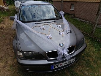 Biela svadobná výzdoba na auto, na dom, na ohradu - 11