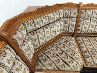 Rustikální jídelní kout, rohová lavice, stůl, křesla, židle - 11