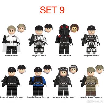 Rôzne figúrky Star Wars 1 (8ks) - typ lego - nové - 11