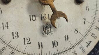 Staré jednomiskové 10kg váhy do sbierky - 11
