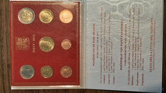 Kompletná zbierka UNC euromincí Vatikán (2002–2024)na predaj - 11