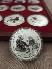 Lunar II 1oz strieborne mince 2008-2019 - 12ks a box - 11