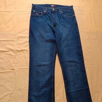 Tommy Hilfiger modré džínsy rovné straight jeans rifle 34 - 11