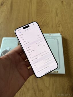 iPhone 15 Pro Max 256 gb Natural Titanium - nepoužívaný - 11