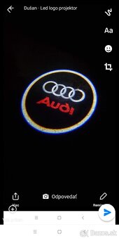 Predám VW, Skoda, Bmw, Audi led logo projektor - 11