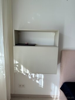 Drevený sklápací stolík na homeoffice alebo šijací stroj - 11