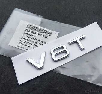 Napis logo AUDI V6T V8T oznacenie na blatnik - 11