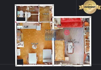 Veľký 1izbový byt s veľkou lodžiou v Holíči - 11