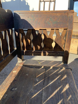 starožitné ľudové lavice - 11