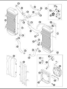 KTM 400 450 525 SX/MXC/EXC 03 04 05 06 07 - 11