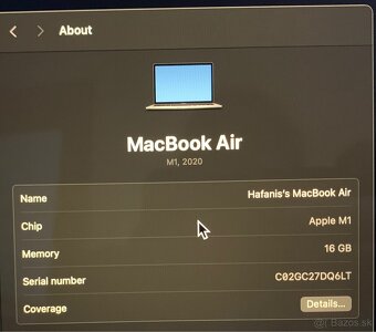 MacBook Air M1 512GB 16GB 8 Jadrová GPU - 11