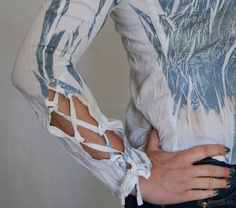 Dámska košeľa s crash efektom Promod veľ.S - 11