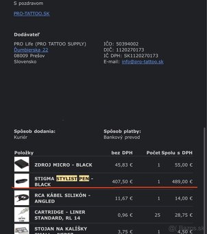 Stigma Stylist Pen tetovací strojček + Bronc RCA Battery - 11