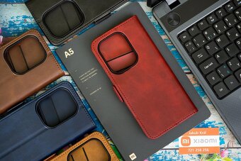 Zatváracie puzdro s bočným pásikom pre Xiaomi, Redmi a Poco - 11