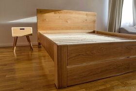 Dubová posteľ 180x200cm - 11