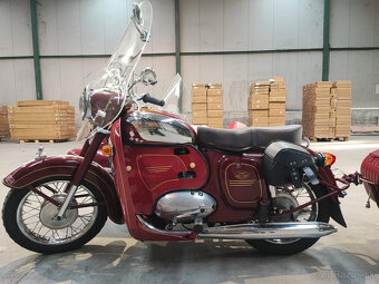Jawa 350 sajdka sidecar postranny vozik + zadný vozik - 11