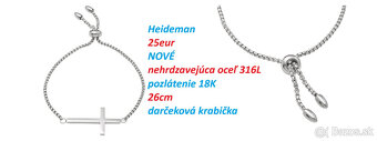 Náhrdelník s krížikom, Náramok s krížikom/bez krížika - 11