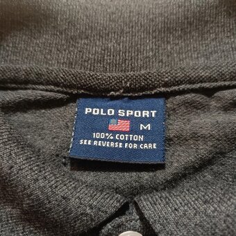 Polo Ralph Lauren sport sivá polokošeľa s krátkym rukávom M - 11