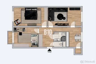 Veľký 3i byt s balkónom po rekonštrukcii - klokočina - 11