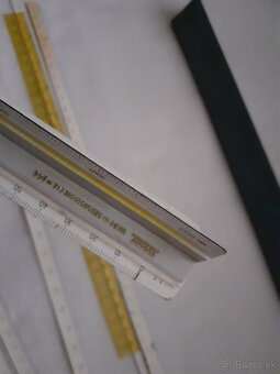 Logaritmické pravítka + iné rysovacie pravítka - 11