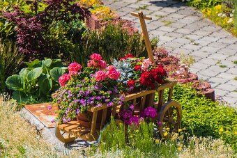 Drevený vozík - Krásne ručne robené dverené vozíky - 11