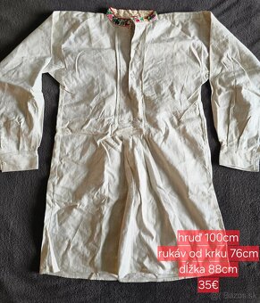 Stary kroj MUŽSKÉ KOŠELE A NOHAVICE - 11