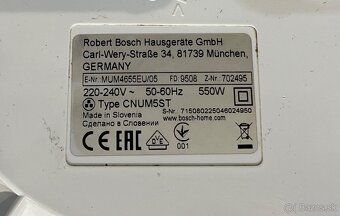 Bosch mum Profimix 46 4655EU/05 550W kuchynský robot - 11