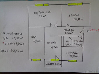 Predaj 3-izbový byt, Zlaté Klasy, 30min.autom do BA - 11