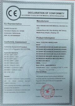 Novy Elektrický Vozik Ľahký, Skladný Trieda Premium Hliník - 11