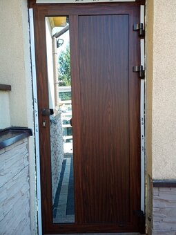 Prodám nové hliníkové dveře .Belgický profil. Aliplast - 11