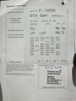 Prodám Audi A5,2,OTdi,guattro,automat Dsg,2014 - 11
