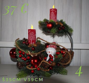 Vianočné vence a dekorácie - 11