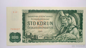 Bankovky 100 Kčs 1961, aj vzácejšie série - 11