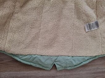 Nová dievčenská prešívaná dlhá bunda,kabát 170/176 - 11