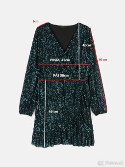 Krátke spoločenské  šaty zelené - 11