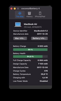 MacBook Air (13-inch, 2017) /Intel Core i5/8GB RAM/128GB SSD - 11