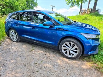 Škoda Enyaq iV 60,modrá RS metalíza,132kW,kamera,2021-tka - 11