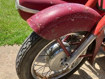 Jawa 350 / 354 kývačka 1956 + sidecar Velorex 560, s TP - 11