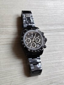 Luxusné hodinky - Pagani Design Black Silver 2 typy náramkov - 11