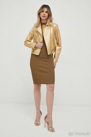 Guess dámska bunda, kožák, zlatá farba, prechodná - 11
