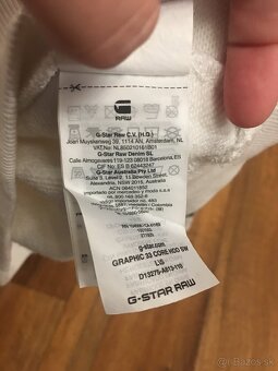 G-STAR RAW 100%original pánska mikinka white L - 11