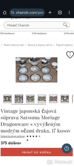 Súprava porcelánová Japan dragon ware - 11