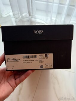 Predám Hugo boss kožené mokasíny zánovné (40) box & dustbag - 11